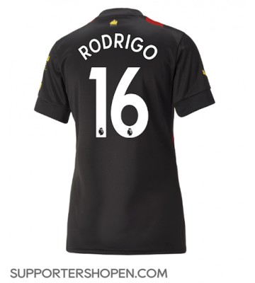 Manchester City Rodri Hernandez #16 Borta Matchtröja Dam 2022-23 Kortärmad